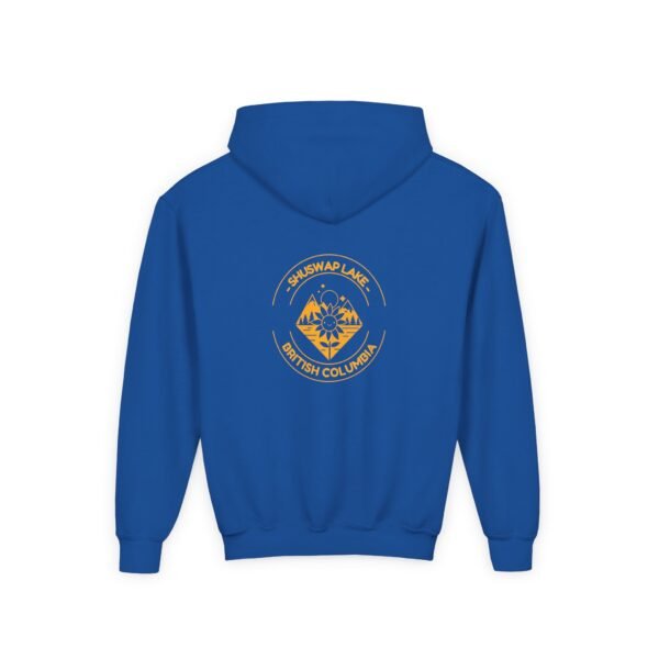 Kid's Hooded Sweatshirt; Shuswap Sunflower - Image 14