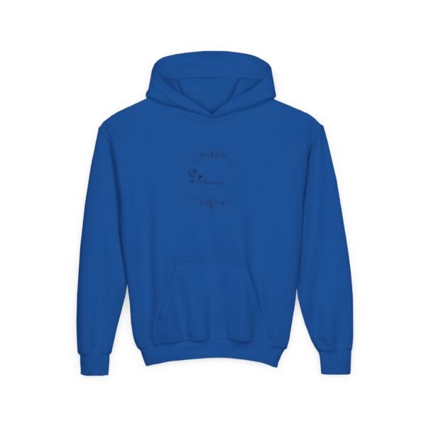 Kid's Hooded Sweatshirt; Shuswap Floral Geese - Image 9