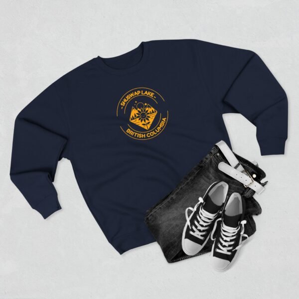 Unisex Crewneck Sweatshirt; Shuswap Lake Sunflower - Image 23