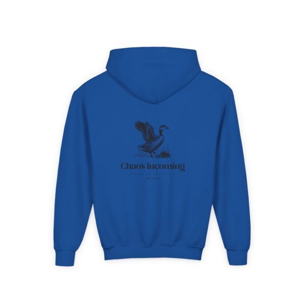 Kid's Hooded Sweatshirt; Goose on the loose - Image 12