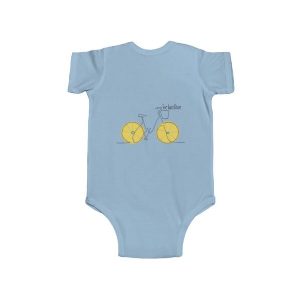 Infant 100% Cotton Bodysuit; The Lazy Buoy Lemon Bike - Image 8