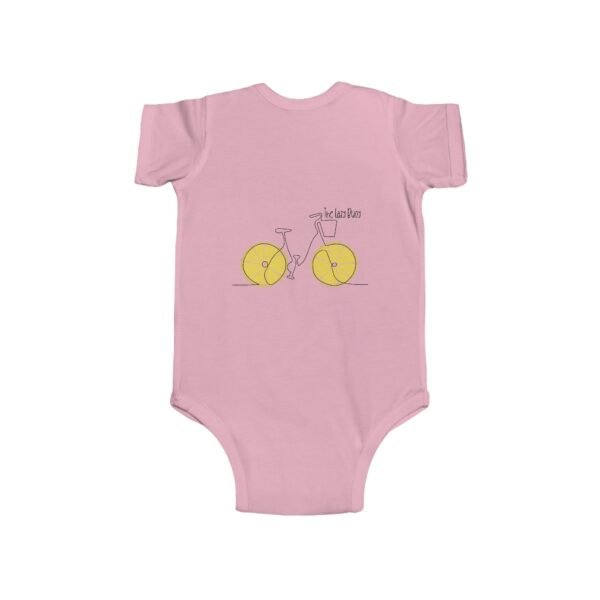 Infant 100% Cotton Bodysuit; The Lazy Buoy Lemon Bike - Image 11