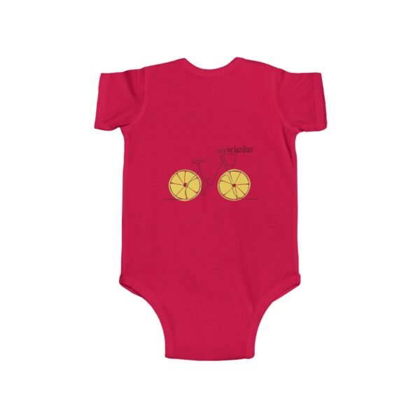 Infant 100% Cotton Bodysuit; The Lazy Buoy Lemon Bike - Image 14