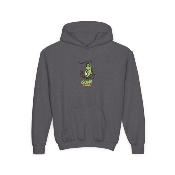 Kid's Hooded Sweatshirt; Gone Fishing - Image 11