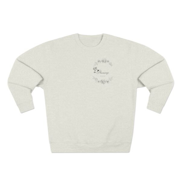 Unisex Crewneck Sweatshirt; Shuswap Floral Geese - Image 5