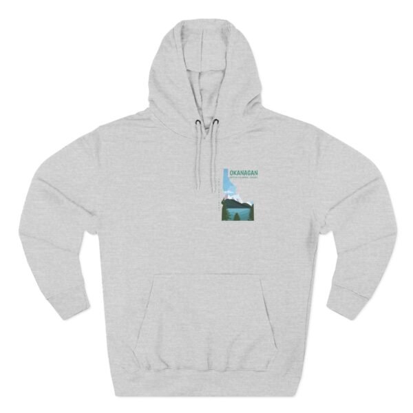 Adult  Fleece Hoodie; Okanagan Lake - Image 5