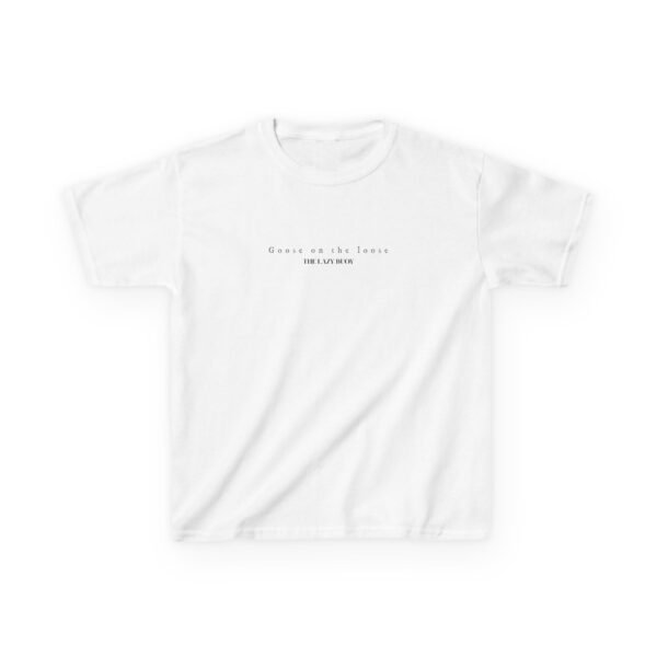 Kids 100% Cotton Tee; Goose on the loose