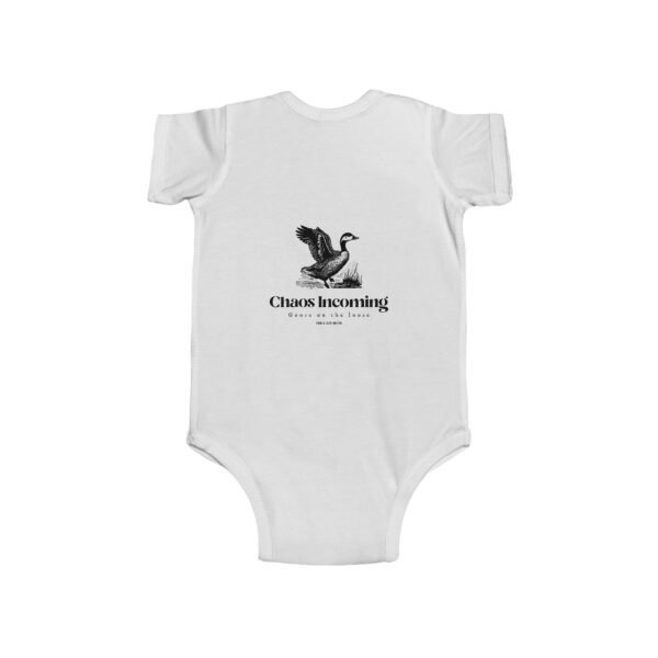 Infant 100% Cotton Bodysuit; Goose on the loose - Image 2