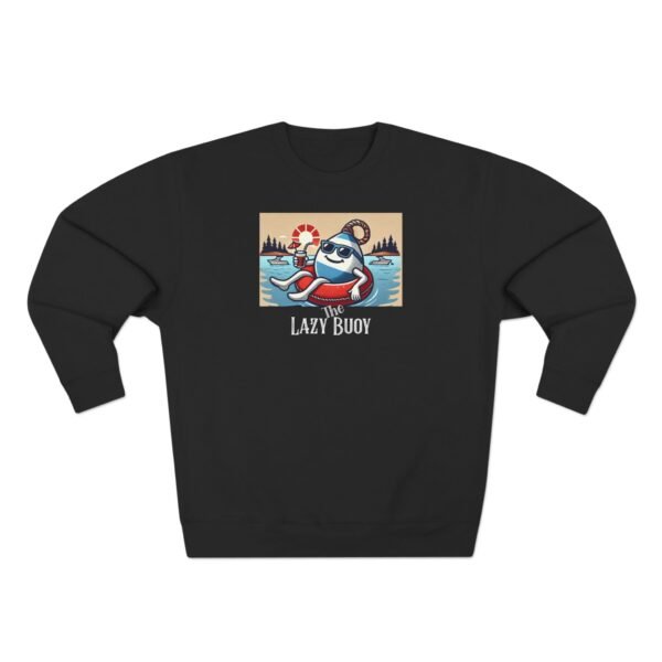 Unisex Crewneck Sweatshirt; Lazy Buoy Logo - Image 9