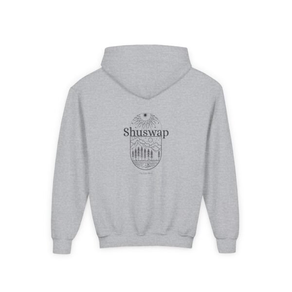 Kid's Hooded Sweatshirt; Shuswap Design - Image 4