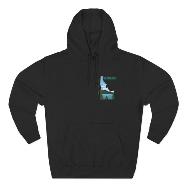 Adult  Fleece Hoodie; Okanagan Lake - Image 9