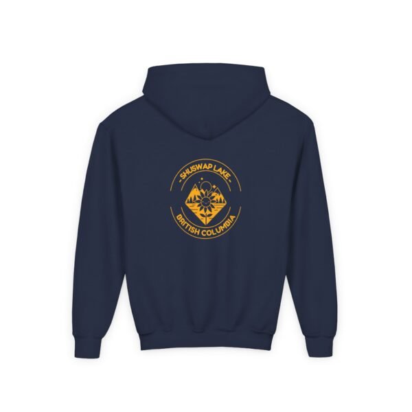 Kid's Hooded Sweatshirt; Shuswap Sunflower - Image 16