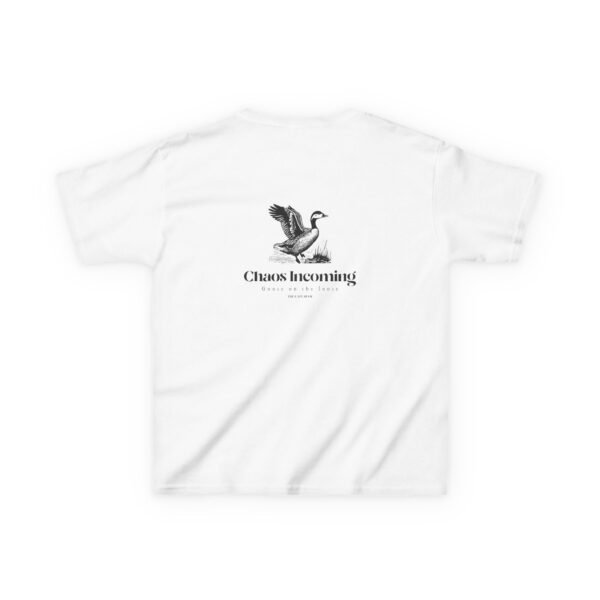 Kids 100% Cotton Tee; Goose on the loose - Image 2