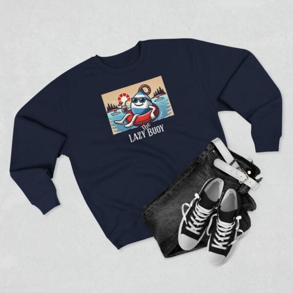 Unisex Crewneck Sweatshirt; Lazy Buoy Logo - Image 19