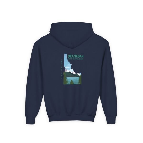 Kid's Hooded Sweatshirt; Okanagan Lake - Image 16