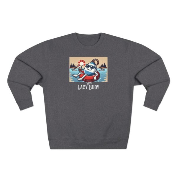 Unisex Crewneck Sweatshirt; Lazy Buoy Logo - Image 5