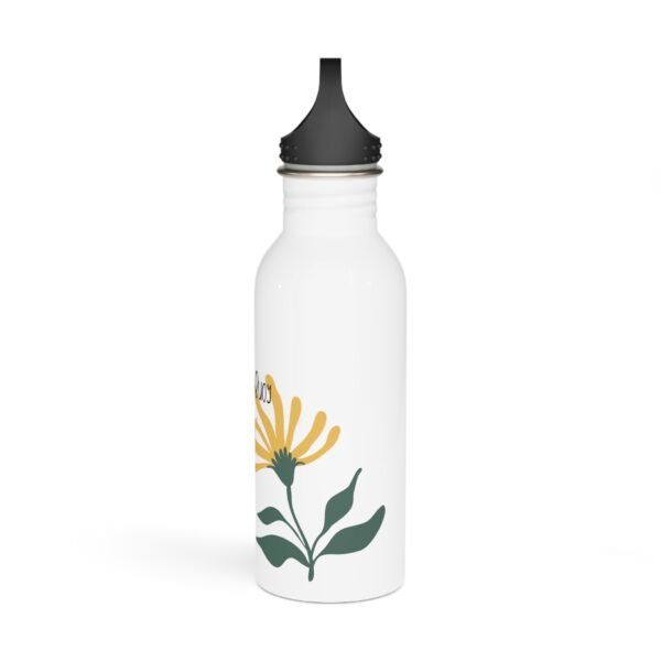 Stainless Steel Water Bottle; The Lazy Buoy Floral - Image 4