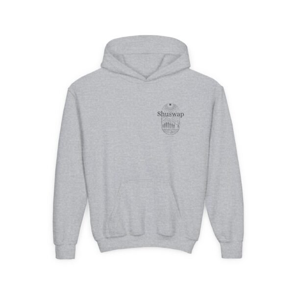 Kid's Hooded Sweatshirt; Shuswap Design - Image 3