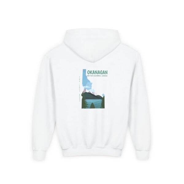 Kid's Hooded Sweatshirt; Okanagan Lake - Image 2