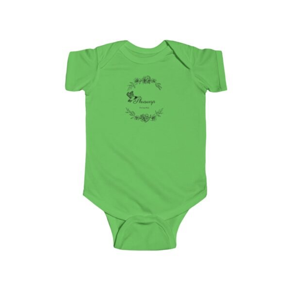 Infant 100% Cotton Bodysuit; Shuswap Floral Geese - Image 7