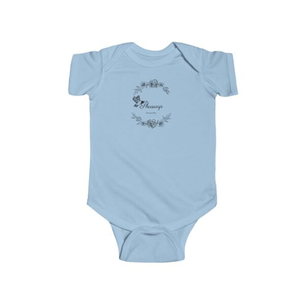 Infant 100% Cotton Bodysuit; Shuswap Floral Geese - Image 9