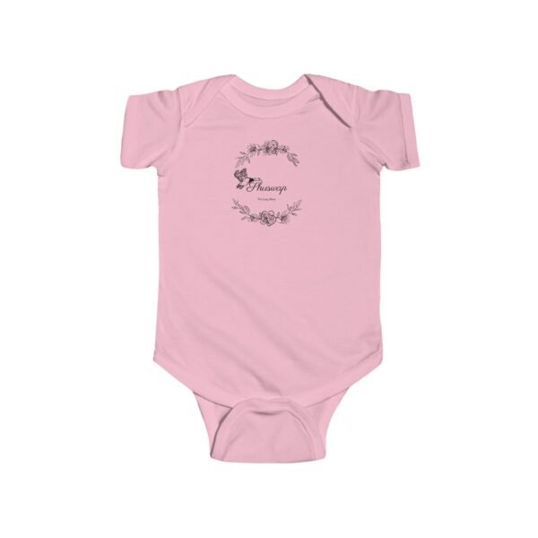 Infant 100% Cotton Bodysuit; Shuswap Floral Geese - Image 11