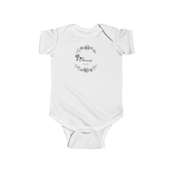 Infant 100% Cotton Bodysuit; Shuswap Floral Geese