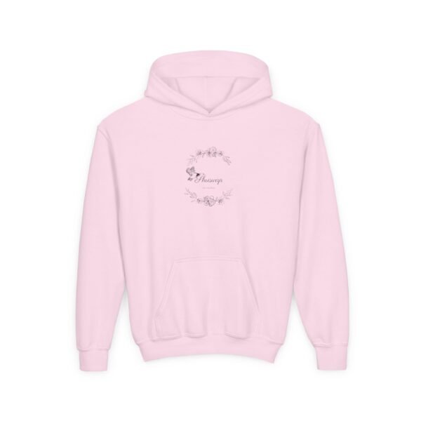 Kid's Hooded Sweatshirt; Shuswap Floral Geese - Image 11