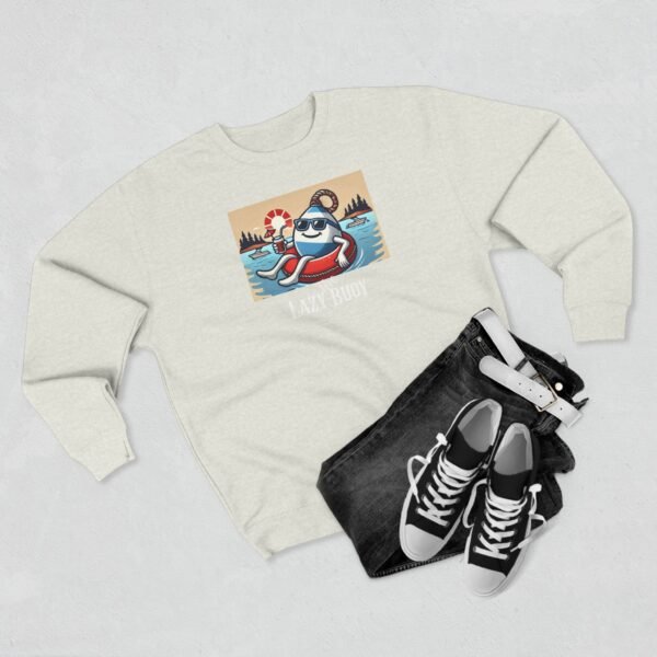 Unisex Crewneck Sweatshirt; Lazy Buoy Logo - Image 15