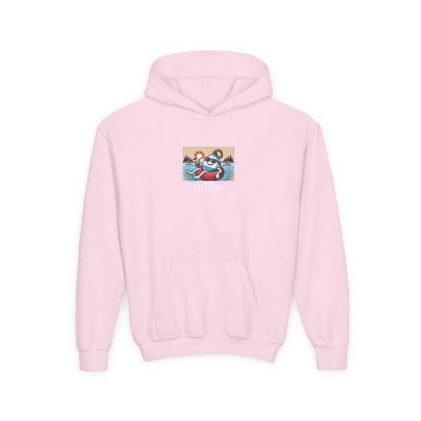 Kid's Hooded Sweatshirt; Lazy Buoy Logo - Image 15