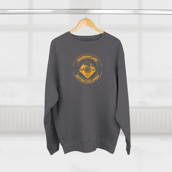 Unisex Crewneck Sweatshirt; Shuswap Lake Sunflower - Image 8