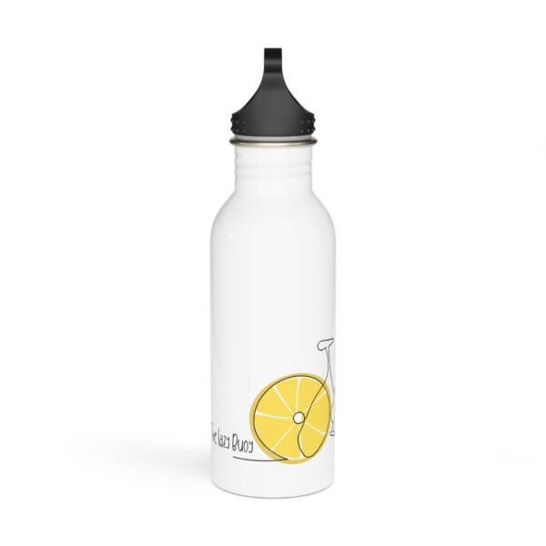 Stainless Steel Water Bottle; The Lazy Buoy Lemon Bike - Image 2