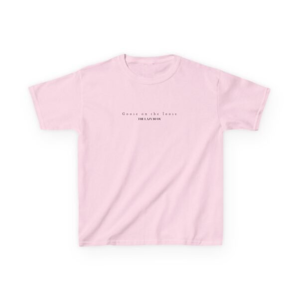 Kids 100% Cotton Tee; Goose on the loose - Image 41