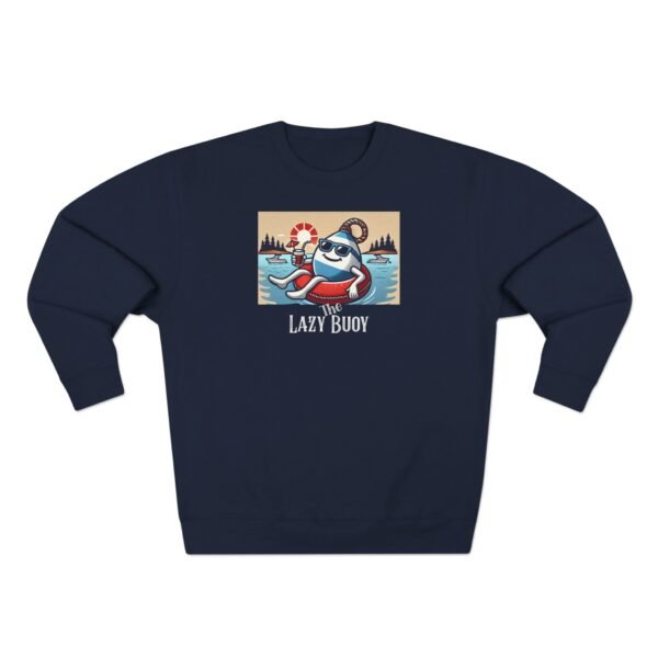 Unisex Crewneck Sweatshirt; Lazy Buoy Logo - Image 17