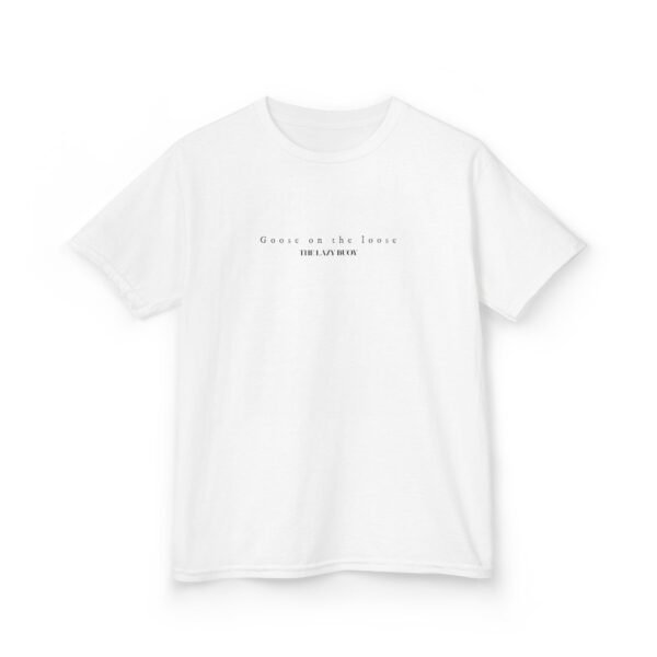 Kids 100% Cotton Tee; Goose on the loose - Image 3