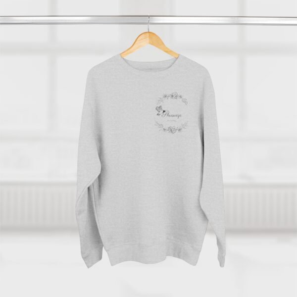 Unisex Crewneck Sweatshirt; Shuswap Floral Geese - Image 4