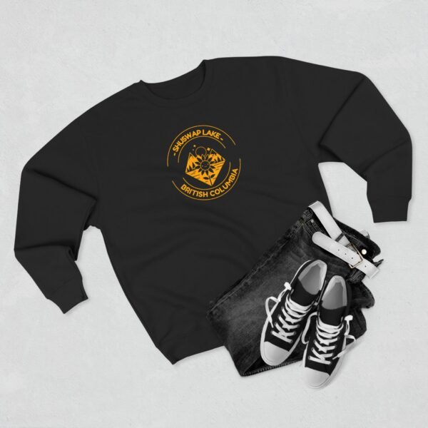 Unisex Crewneck Sweatshirt; Shuswap Lake Sunflower - Image 11