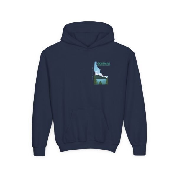Kid's Hooded Sweatshirt; Okanagan Lake - Image 15