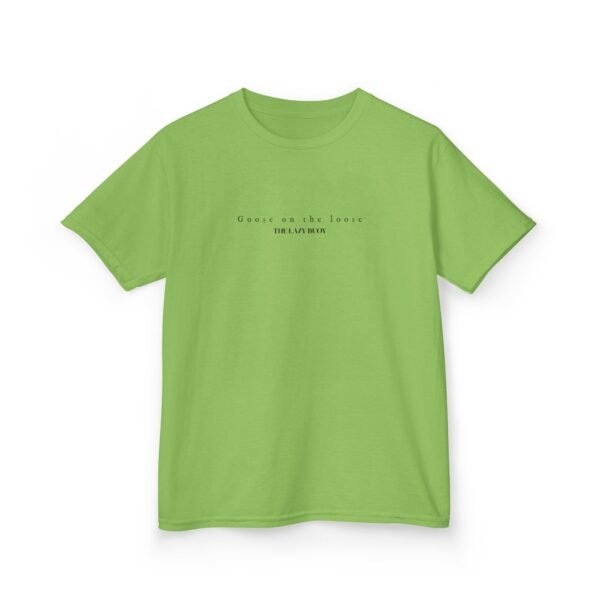 Kids 100% Cotton Tee; Goose on the loose - Image 27