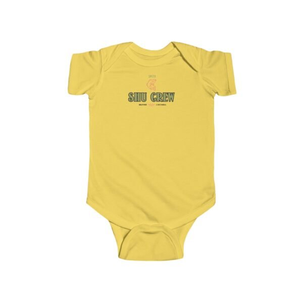 Infant 100% Cotton Bodysuit; Shu Crew - Image 5