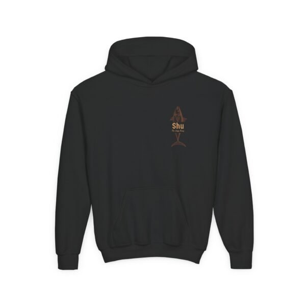 Kid's Hooded Sweatshirt; Shu Fish - Image 3