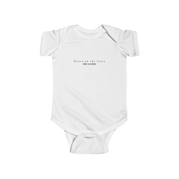 Infant 100% Cotton Bodysuit; Goose on the loose