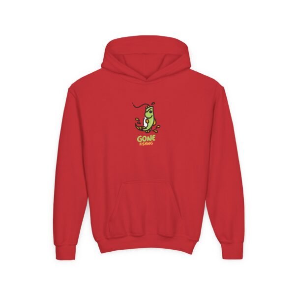 Kid's Hooded Sweatshirt; Gone Fishing - Image 19