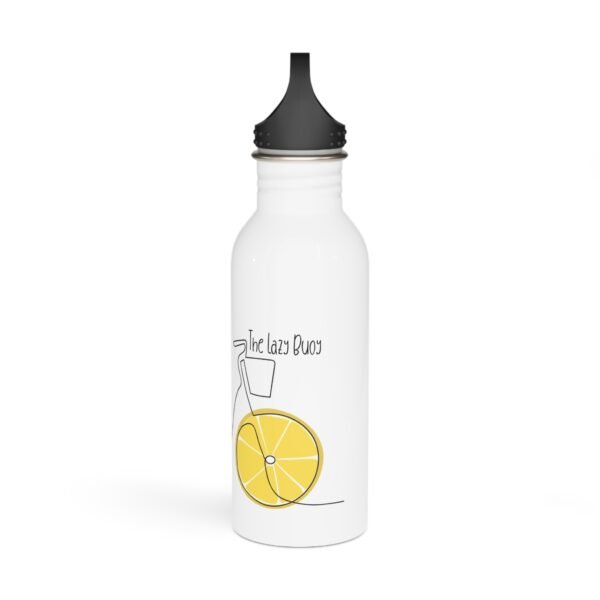 Stainless Steel Water Bottle; The Lazy Buoy Lemon Bike - Image 4