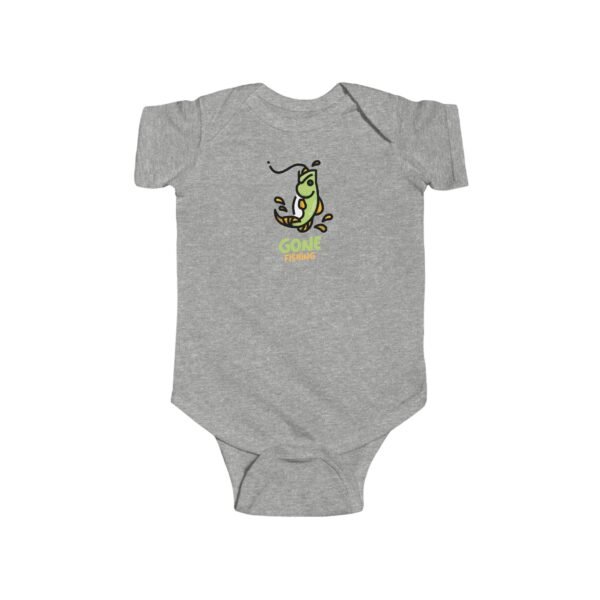 Infant 100% Cotton Bodysuit; Gone Fishing - Image 4