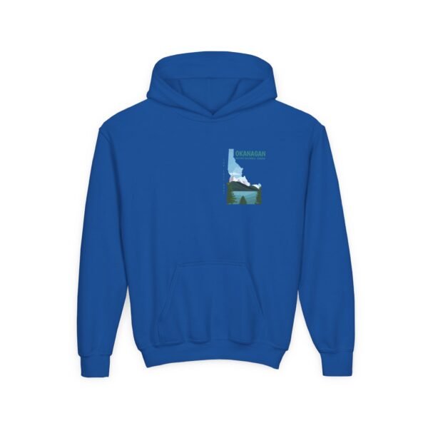 Kid's Hooded Sweatshirt; Okanagan Lake - Image 13