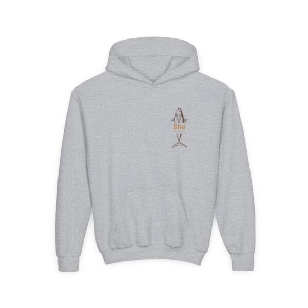 Kid's Hooded Sweatshirt; Shu Fish - Image 5