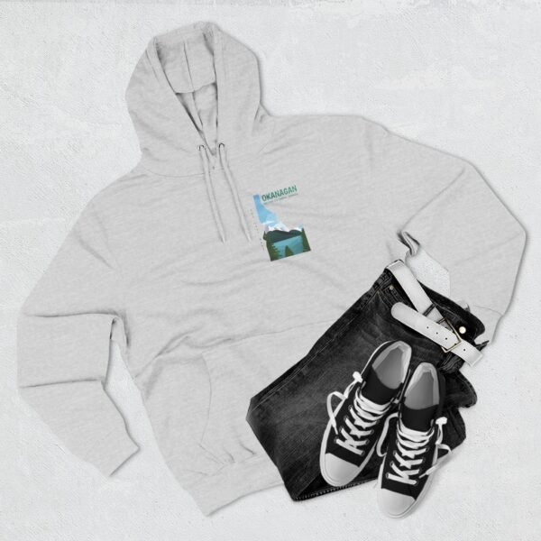 Adult  Fleece Hoodie; Okanagan Lake - Image 7