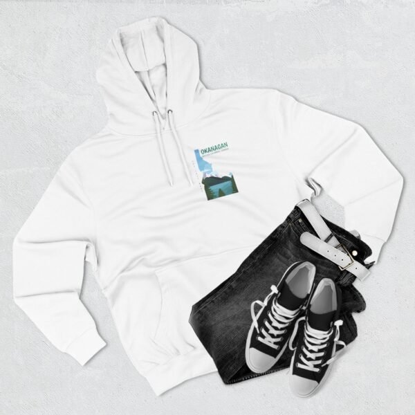 Adult  Fleece Hoodie; Okanagan Lake - Image 3