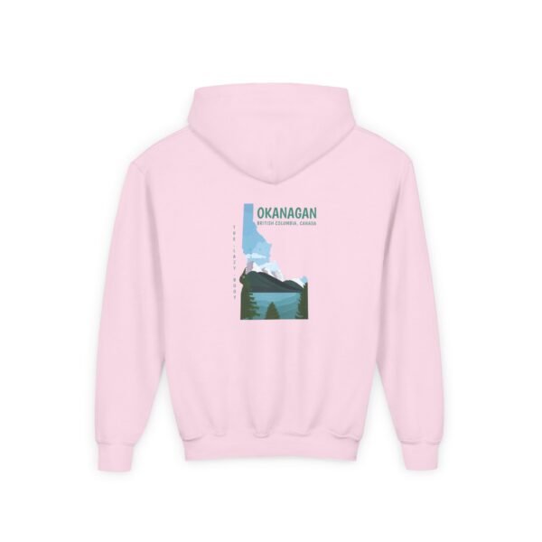 Kid's Hooded Sweatshirt; Okanagan Lake - Image 18